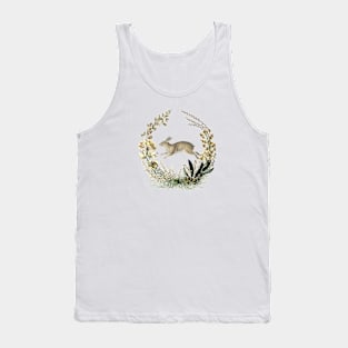 Rabbit Wildlife Illustration Tank Top